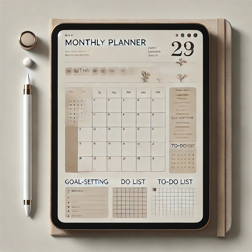 Minimalist Monthly Planner